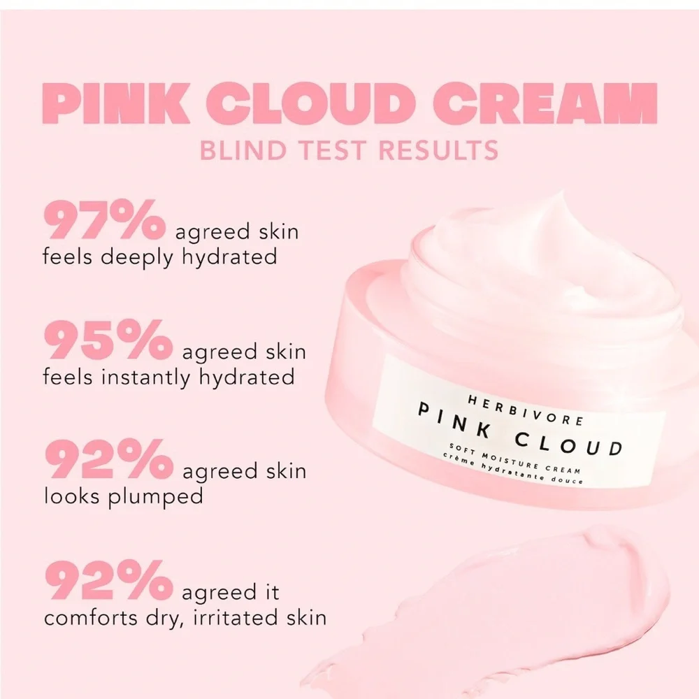 Herbivore Botanicals Pink Cloud Soft Moisture Cream Face Moisturizer - Picture 4 of 11